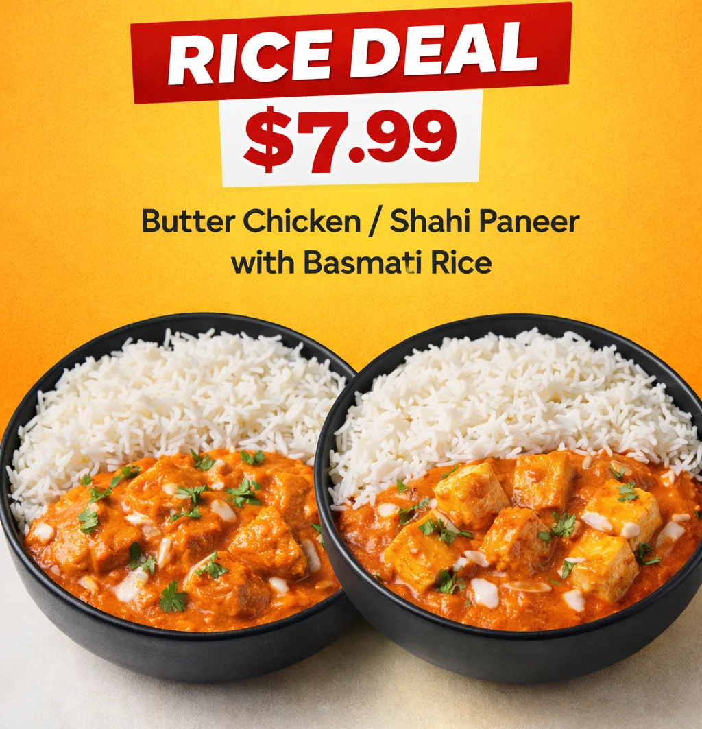 Butter Chicken Rice Deal